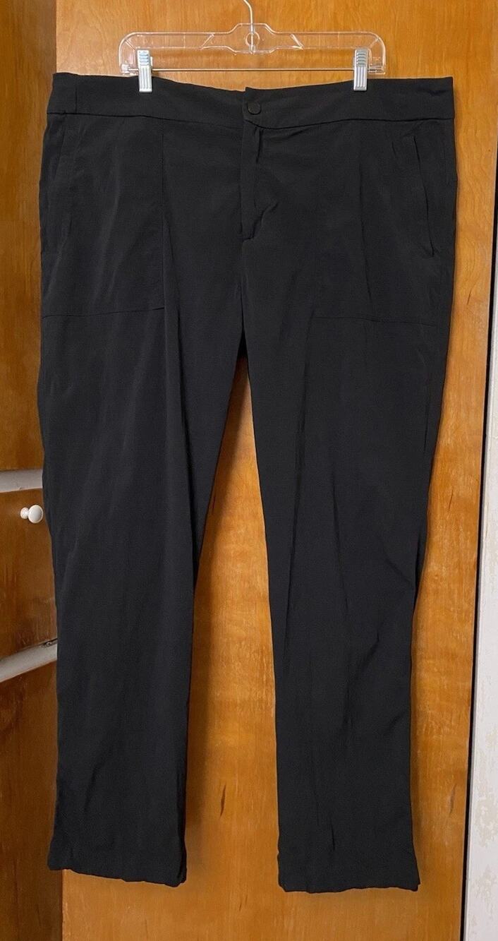 Athleta Trekkie Hike Pants #210531 Plus Size 22 Straight Leg Athleisure Black